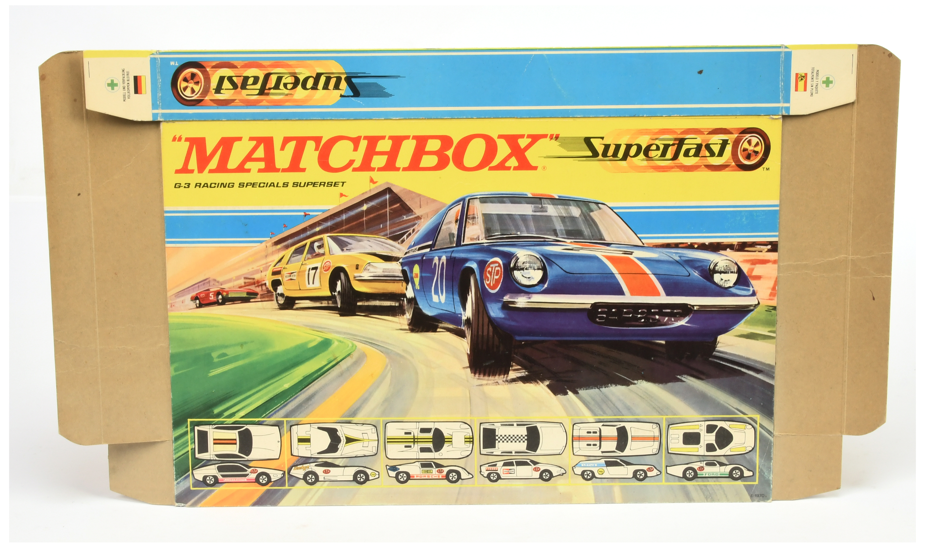 Matchbox Superfast G-3 Racing Specials Gift Set - unused outer sleeve only, possibly final Artist... - Image 2 of 2