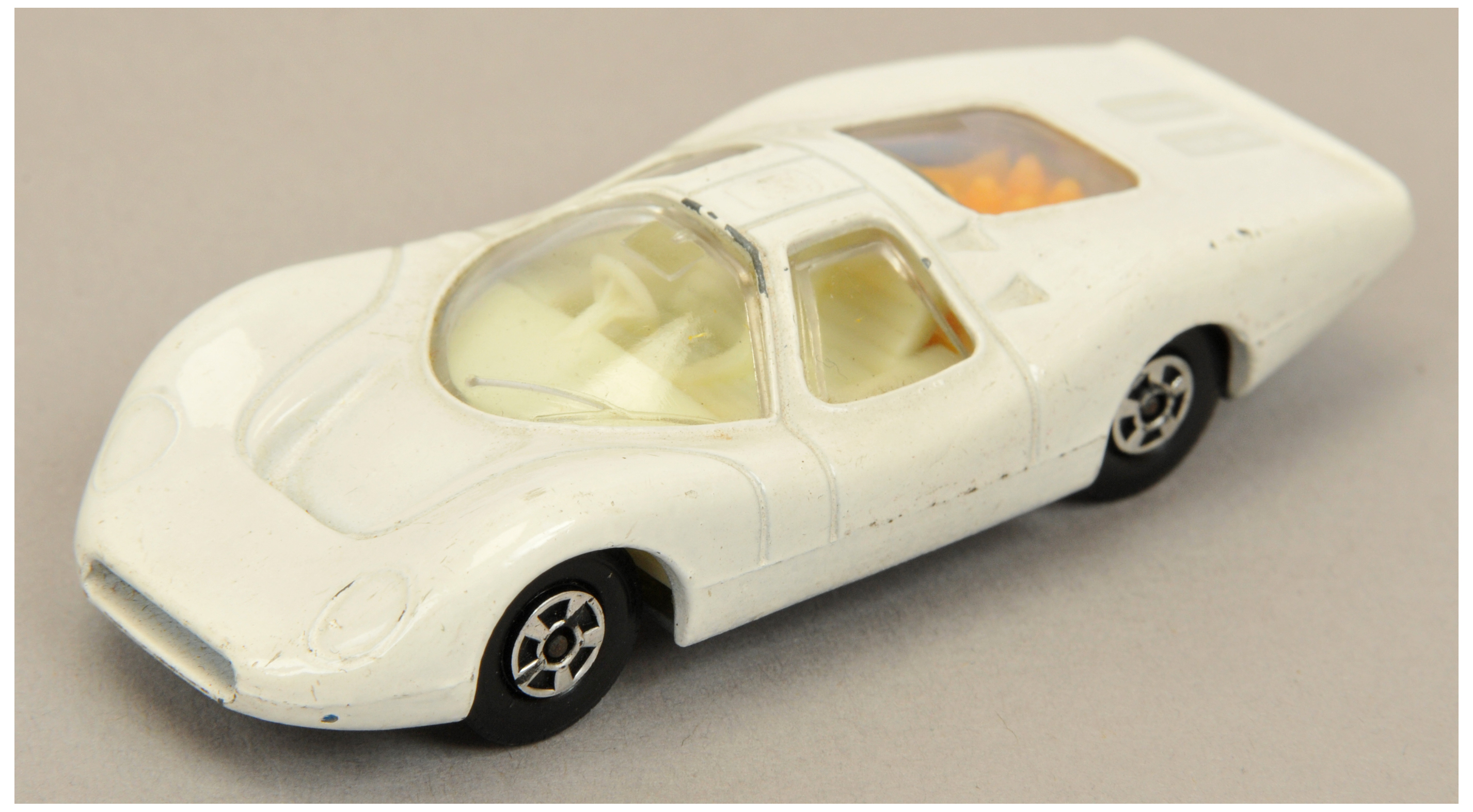 Matchbox Superfast 45a Ford Group 6 factory Pre-production colour trial - white body, clear windo...