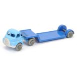 Matchbox Regular Wheels 27a Bedford Articulated Low Loader - light blue tractor unit with silver ...