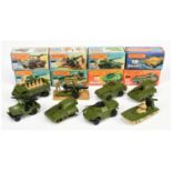 Matchbox Superfast Group Of 8 Military Related To Include - 32 Field gun, 70 Self-Propelled Gun, ...