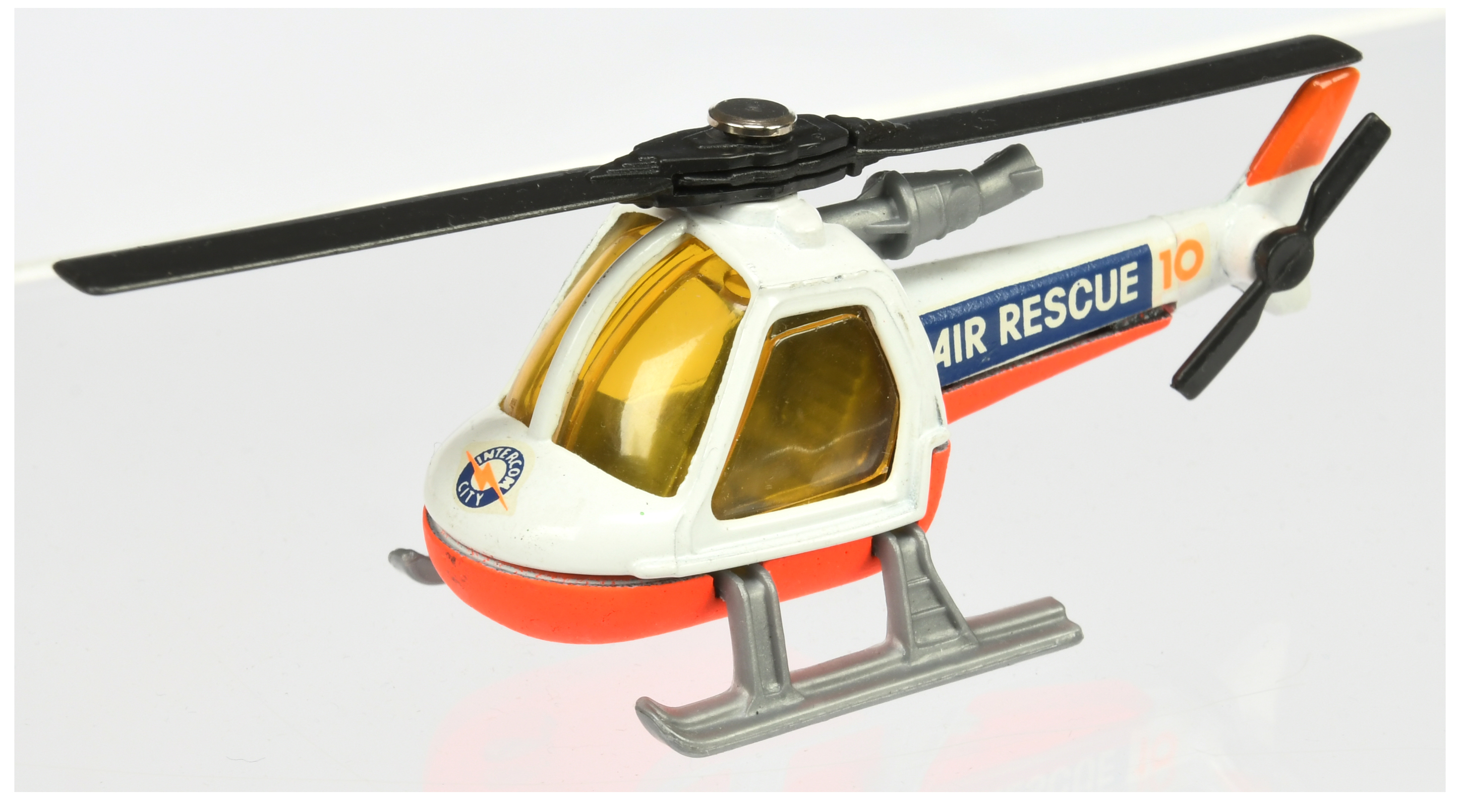 Matchbox Superfast  75d Helicopter Pre-production Trial model - white cockpit & upper fuselage, "...