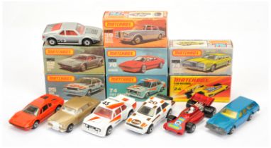 Matchbox Superfast Group Of 7 To Include  - 24b "Team Matchbox" Racing Car - Metallic Red, 52c BM...