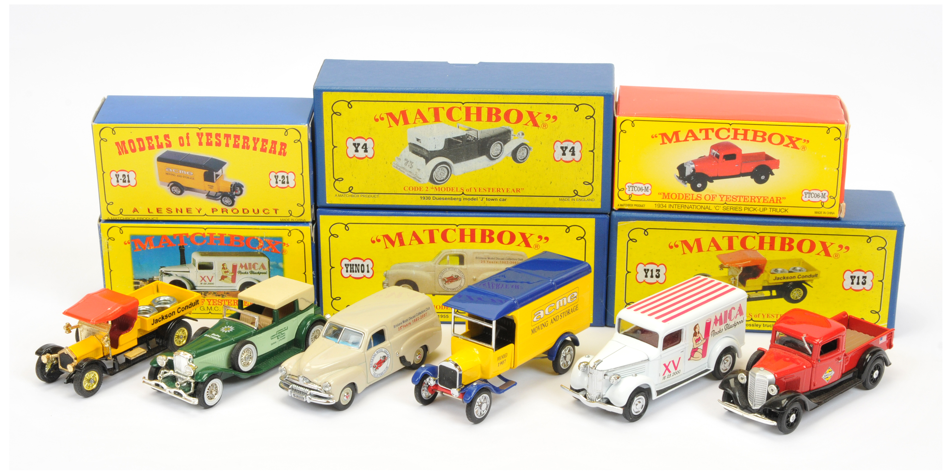 Matchbox Models of Yesteryear Code 2 issues (1) Y13 1919 Crossley Delivery Truck "Jackson Conduit...