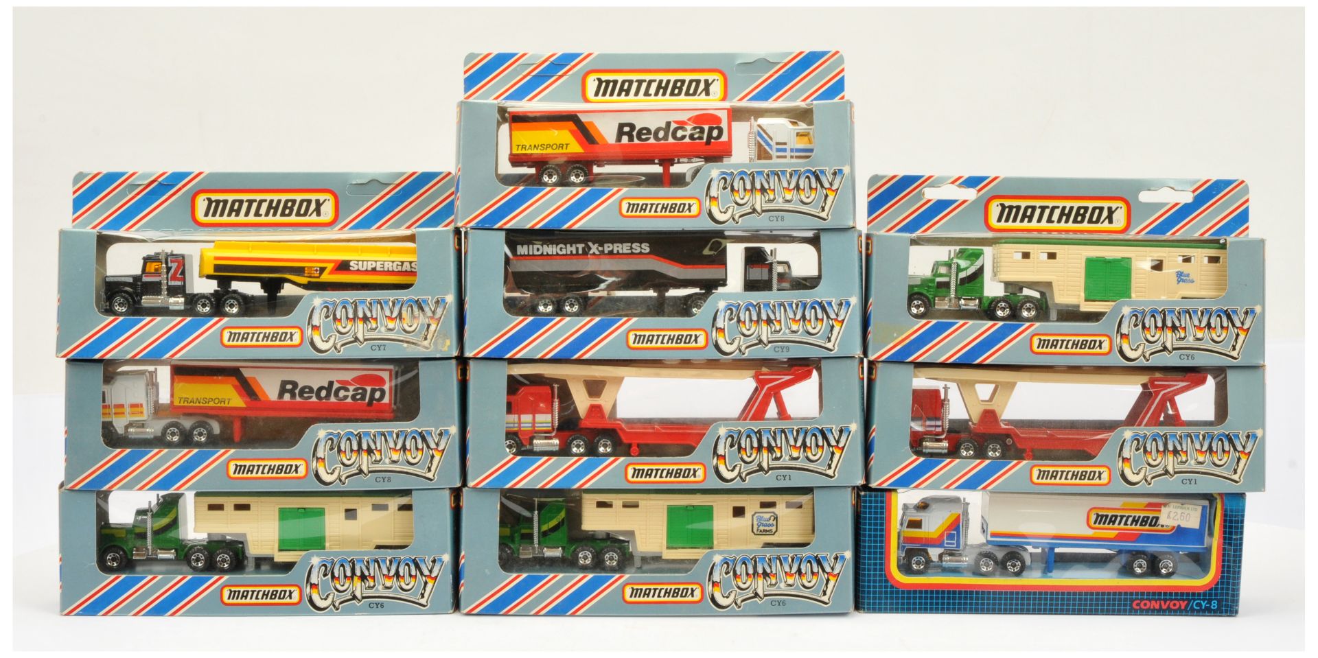 Matchbox Superfast group of mostly Lesney England manufacture Convoy Series including 2 x CY1 Ken...