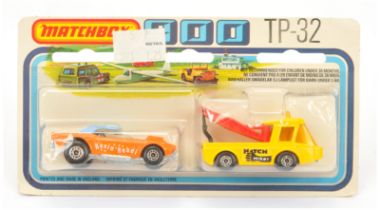 Matchbox Superfast Twin Pack TP32 - containing 1d Dodge Challenger "Revin' Rebel" Dragster - Oran...