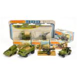 Matchbox Superfast Military Group Of 5 To Include - TP13 Twin Pack - Mercedes Unimog and Field Gu...