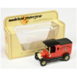 Matchbox Models of Yesteryear Y12 1912 Ford Model T Van "Royal Mail" -  orange-red body, black ch...