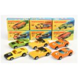 Matchbox Superfast Group Of 6 To Include - 3 Monteverdi Hai - Orange, unpainted base, another but...