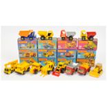 Matchbox Superfast A Group Of 12 Construction Related To Include - 64d Caterpillar Bulldozer - Ye...