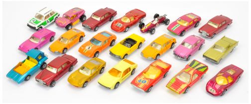 Matchbox Superfast Group of Unboxed To Include - 20 Lamborgini Marzal - Yellow, 24 Rolls Royce - ...