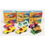 Matchbox Superfast Group Of 6 To Include -  25 Mod Tractor - Candy Pink, yellow seat, 58 Woosh-N-...