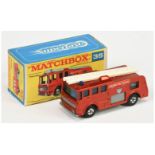 Matchbox Superfast 35a Merryweather Marquis Fire Engine - metallic red body, blue windows and roo...