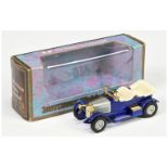 Matchbox Models of Yesteryear Y2 1914 Prince Henry Vauxhall Colour Trial model metallic blue body...