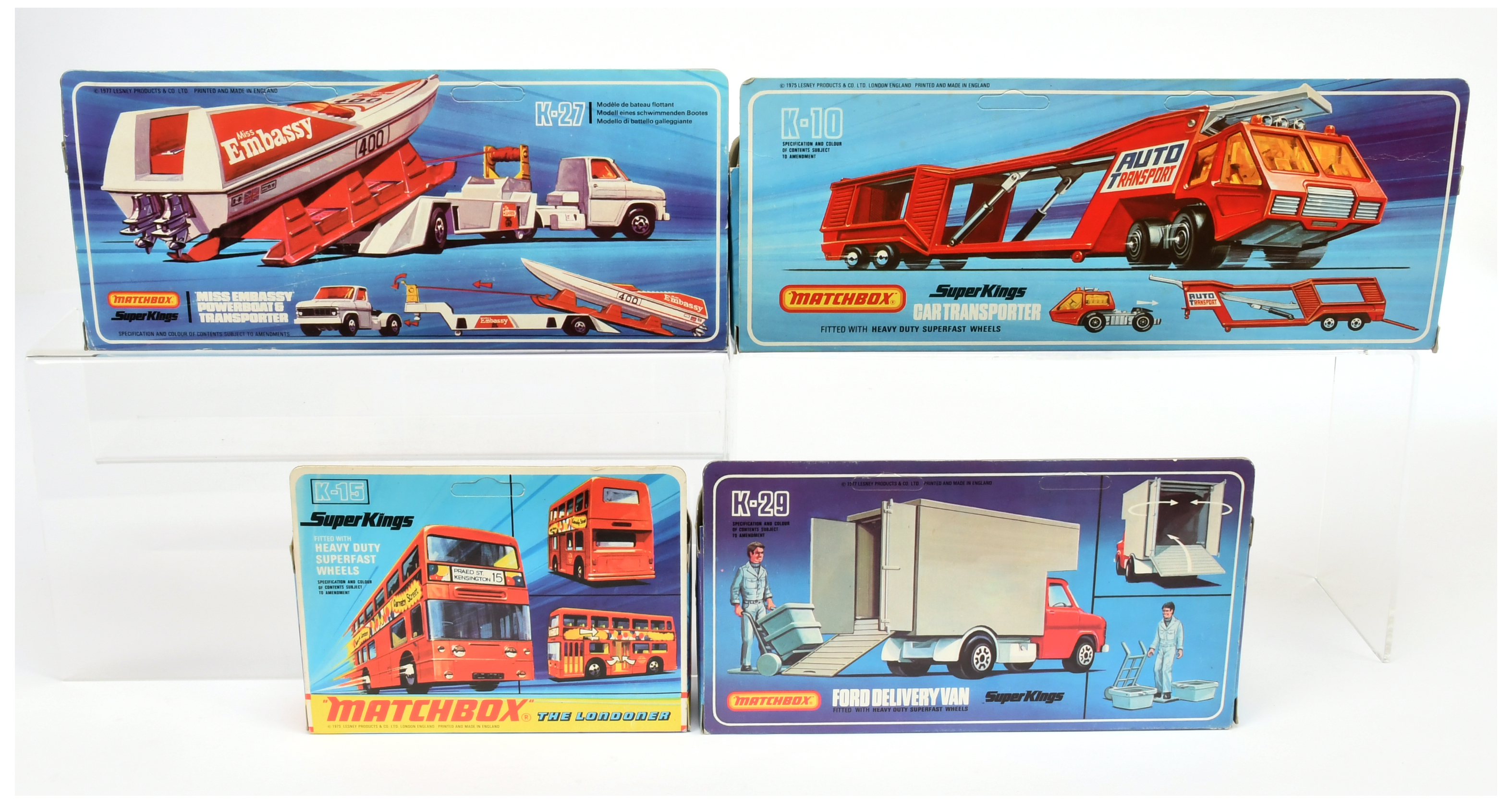 Matchbox Superkings  A Group 4 To Include (1) K10 Car Transporter, (2) K15 Londoner Bus, (3) K27 ... - Image 2 of 2