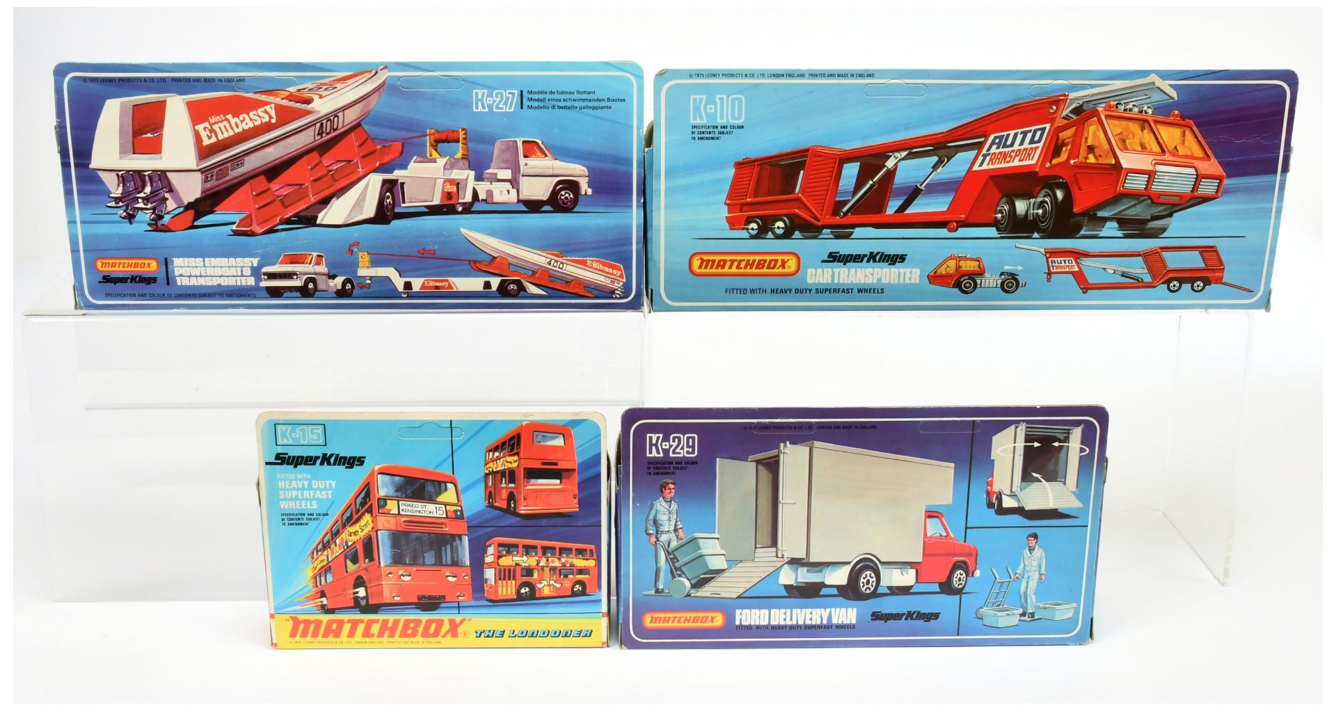 Matchbox Superkings  A Group 4 To Include (1) K10 Car Transporter, (2) K15 Londoner Bus, (3) K27 ... - Bild 2 aus 2