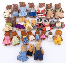 Sylvanian Families collection of loose vintage figures