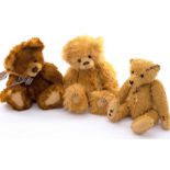 Charlie Bears trio of teddy bears