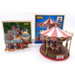 Lemax Christmas Village pair of porcelain lighted buildings / items