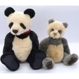 Charlie Bears pair of pandas