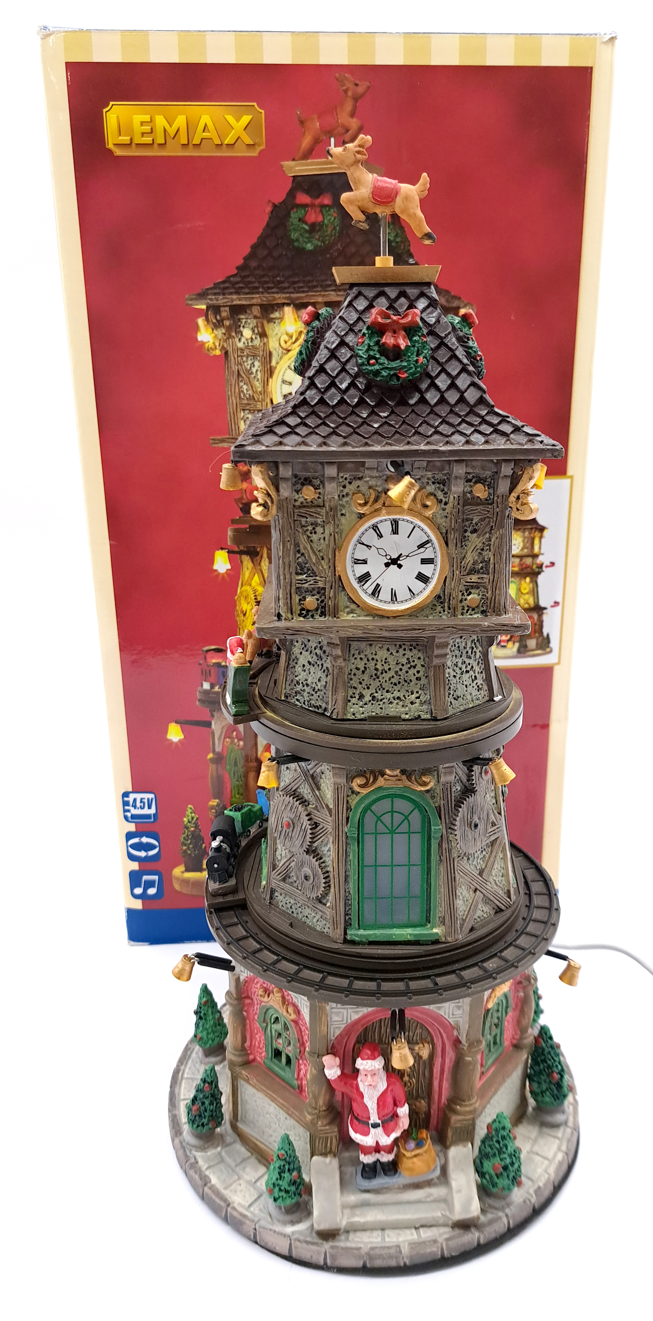 Lemax Christmas Village pair of porcelain lighted buildings / items and a Konst Smide Snow Globe ... - Image 3 of 3