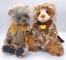 Charlie Bears pair of teddy bears