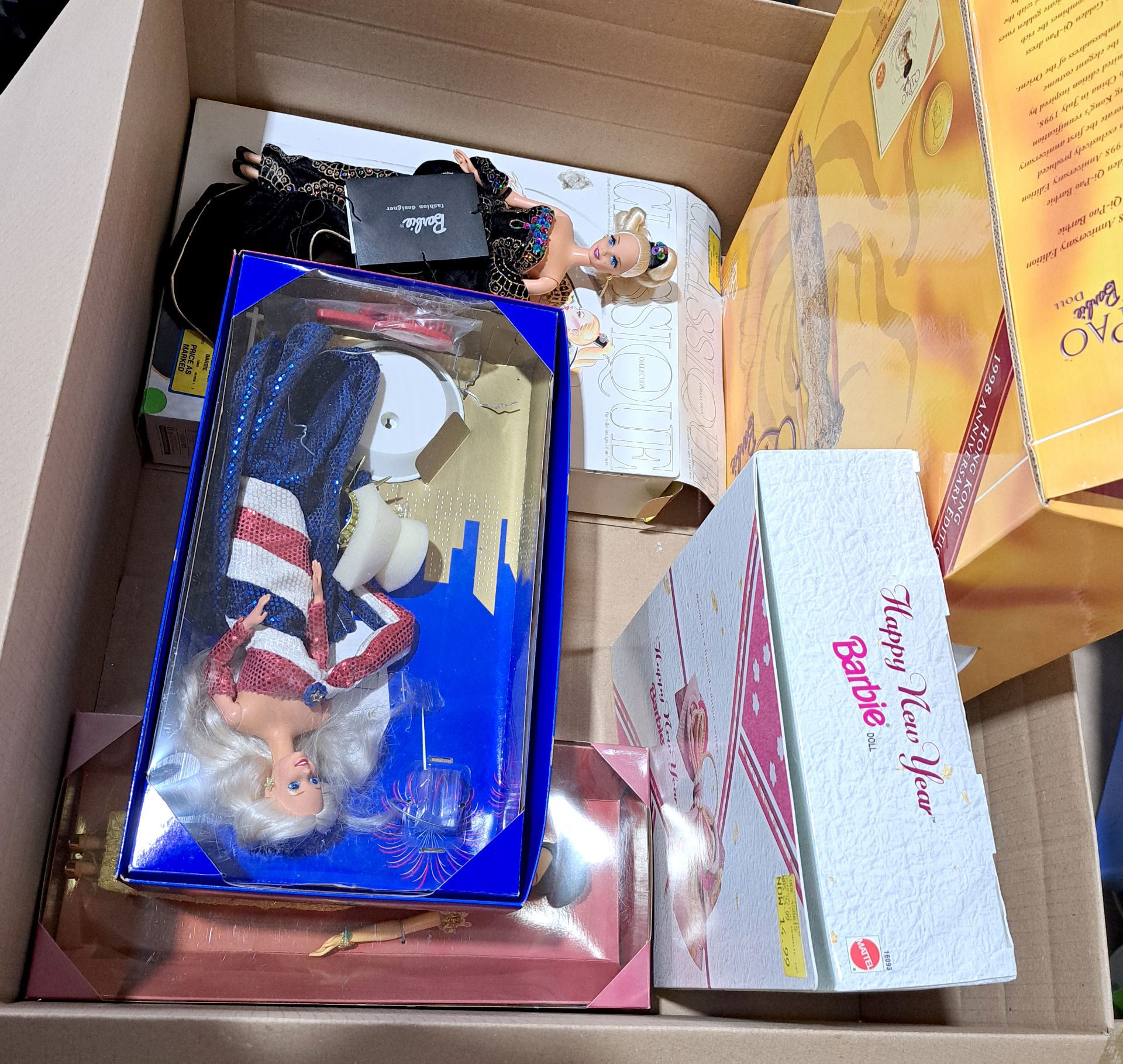 Mattel collection of boxed Barbie dolls