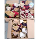 Large collection of Harrods teddy bears
