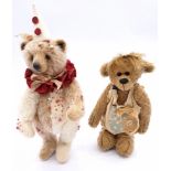Artist designed teddy bears pair