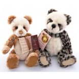 Charlie Bears panda pair