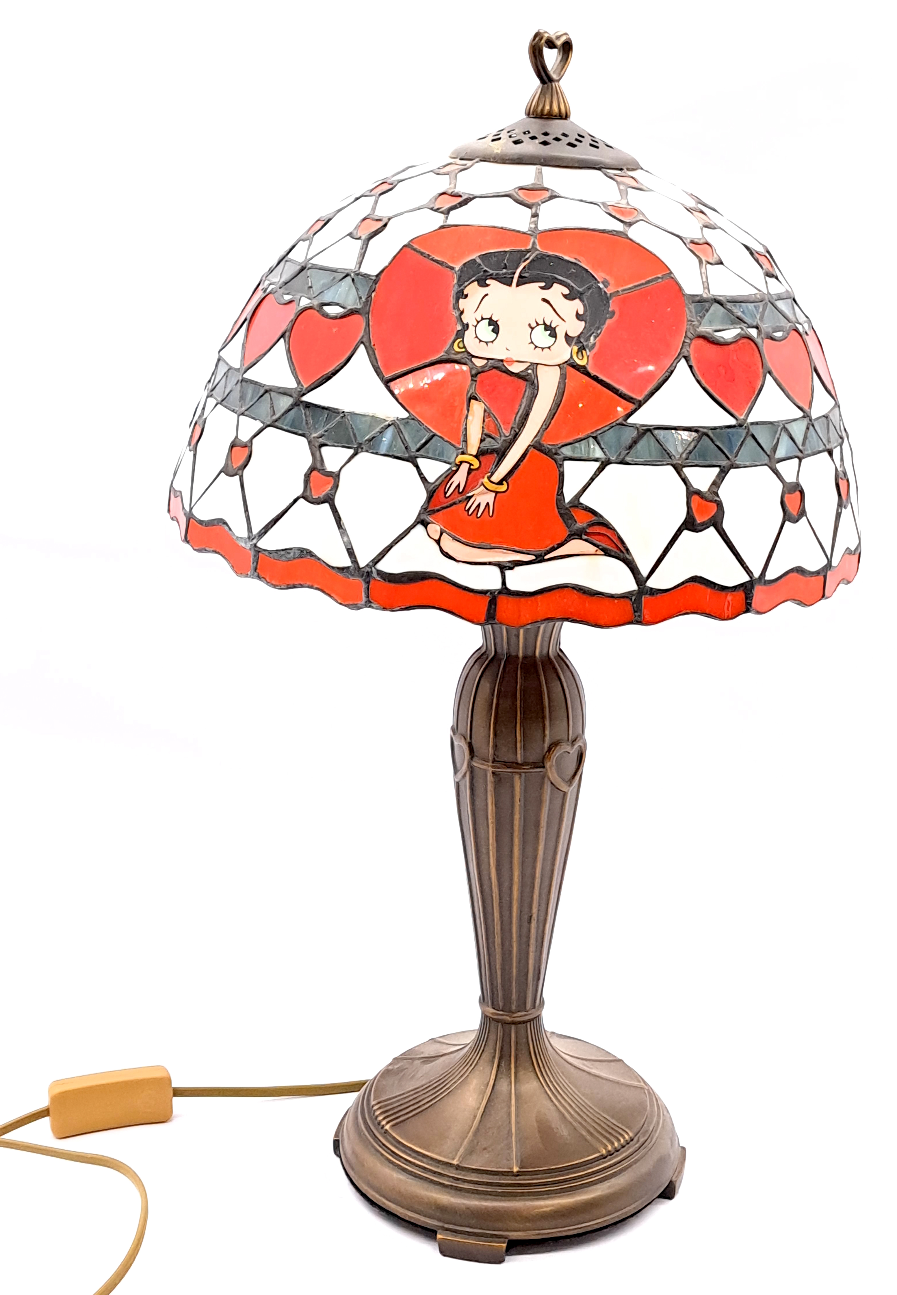 Danbury Mint The Betty Boop Stained Glass Lamp (in the style of a Tiffany lamp)