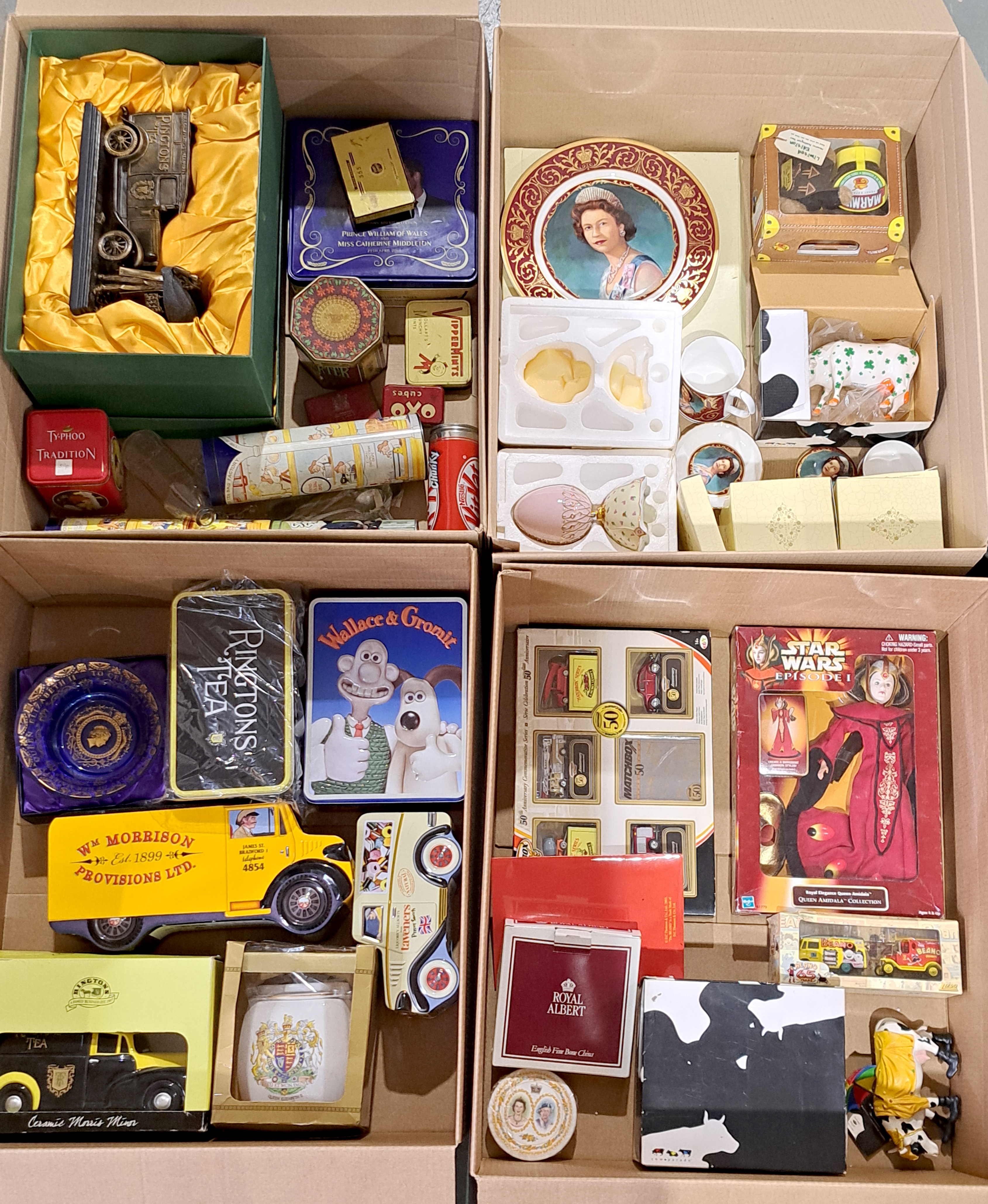 Collectables quantity of assorted toys, royal memorabilia
