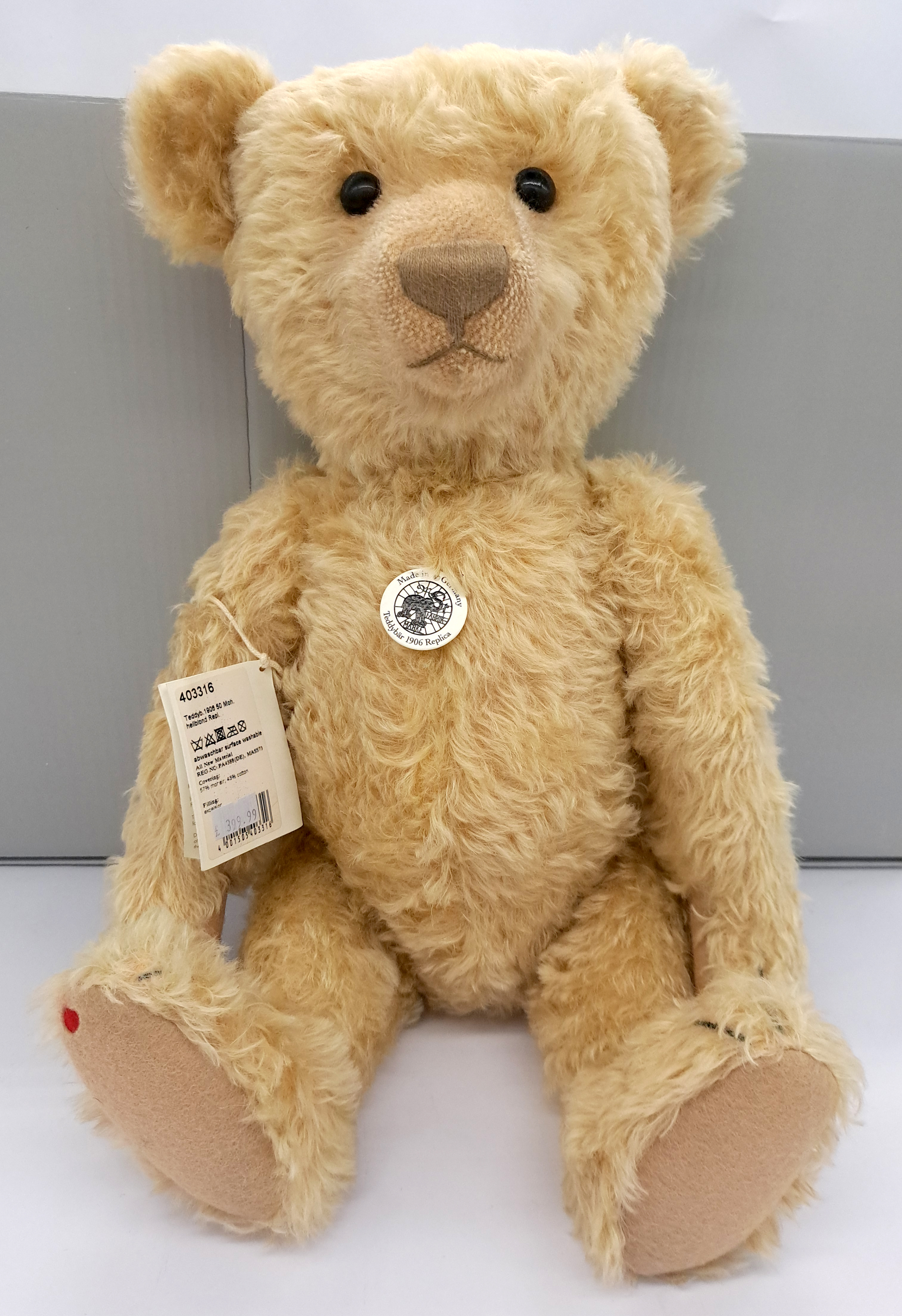 Steiff Teddy Bear replica 1906, white tag 403316