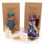 Deb Canham pair of artist designed miniature teddy bears