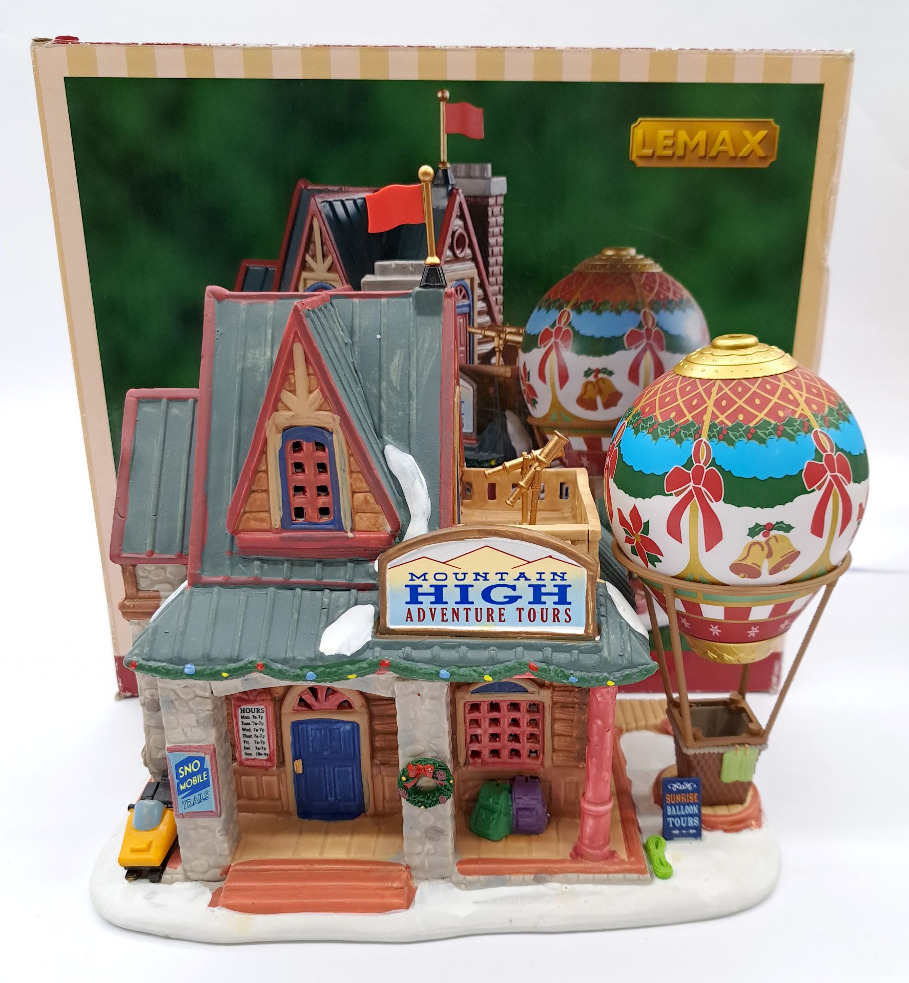 Lemax Christmas Village pair of porcelain lighted buildings / items - Image 2 of 3