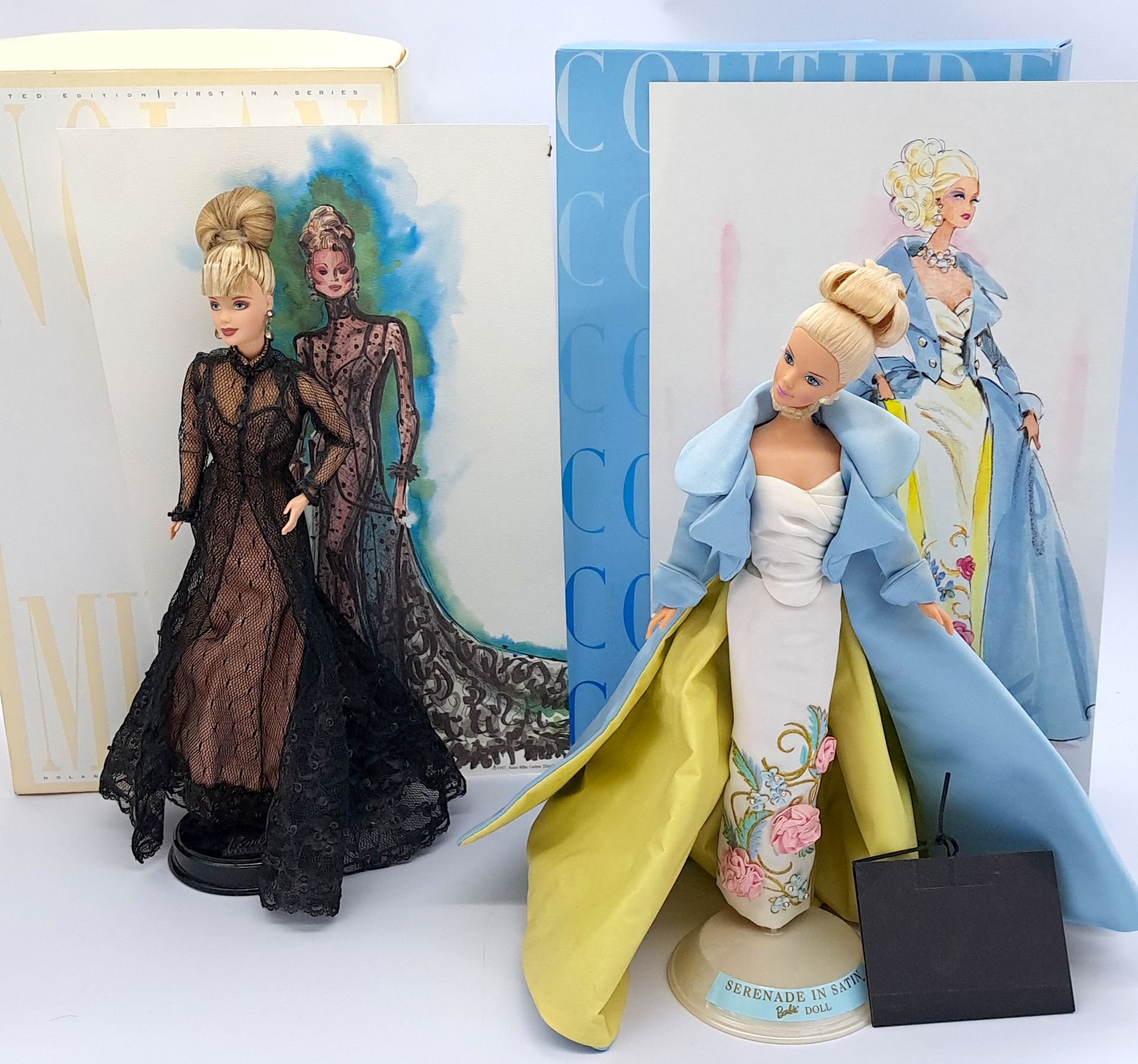 Mattel pair of Couture boxed Barbie dolls