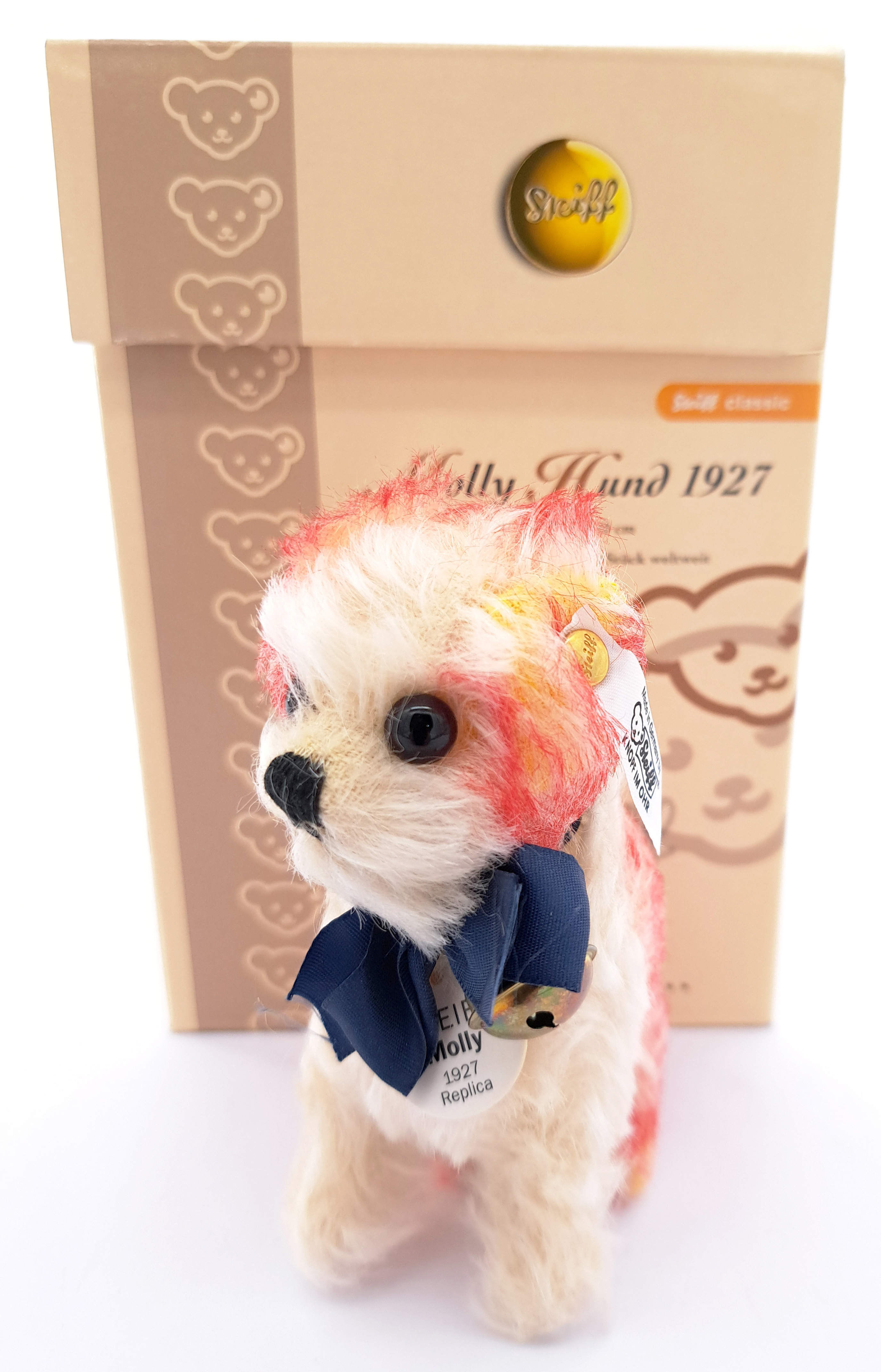 Steiff Molly Dog 1927 replica, white tag 400964