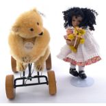 Steiff Museum Collection Record Teddy 1913 Replica, plus Paulinettes doll