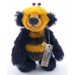 Domi-Bar artist designed bumblebee teddy bear