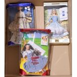 Mattel trio of boxed Barbie dolls