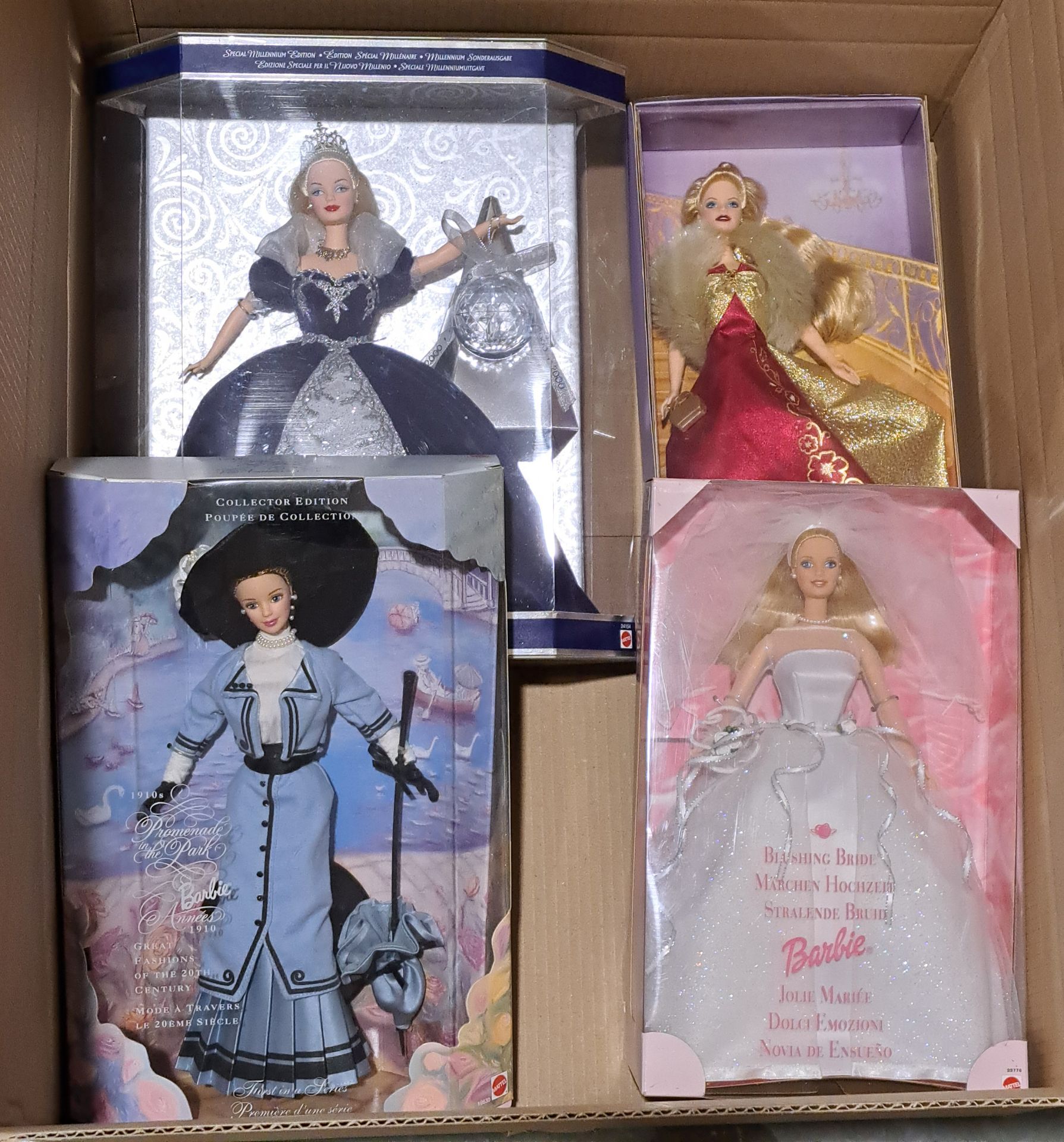 Collection of Mattel boxed Barbie dolls