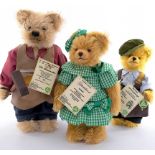 Hermann-Spielwaren trio of teddy bears