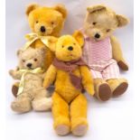 Group of British vintage teddy bears, including Pedigree