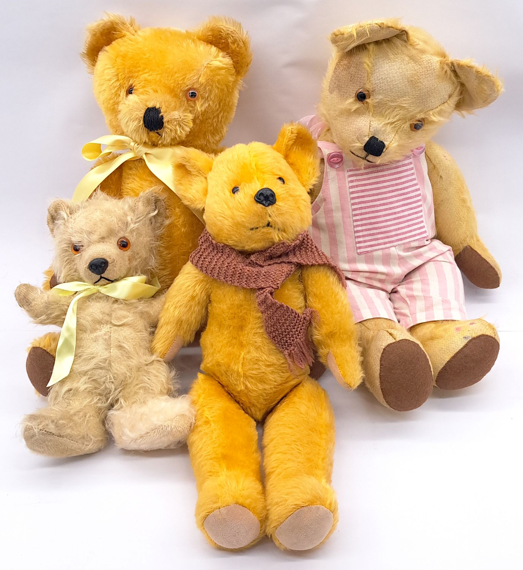 Group of British vintage teddy bears, including Pedigree