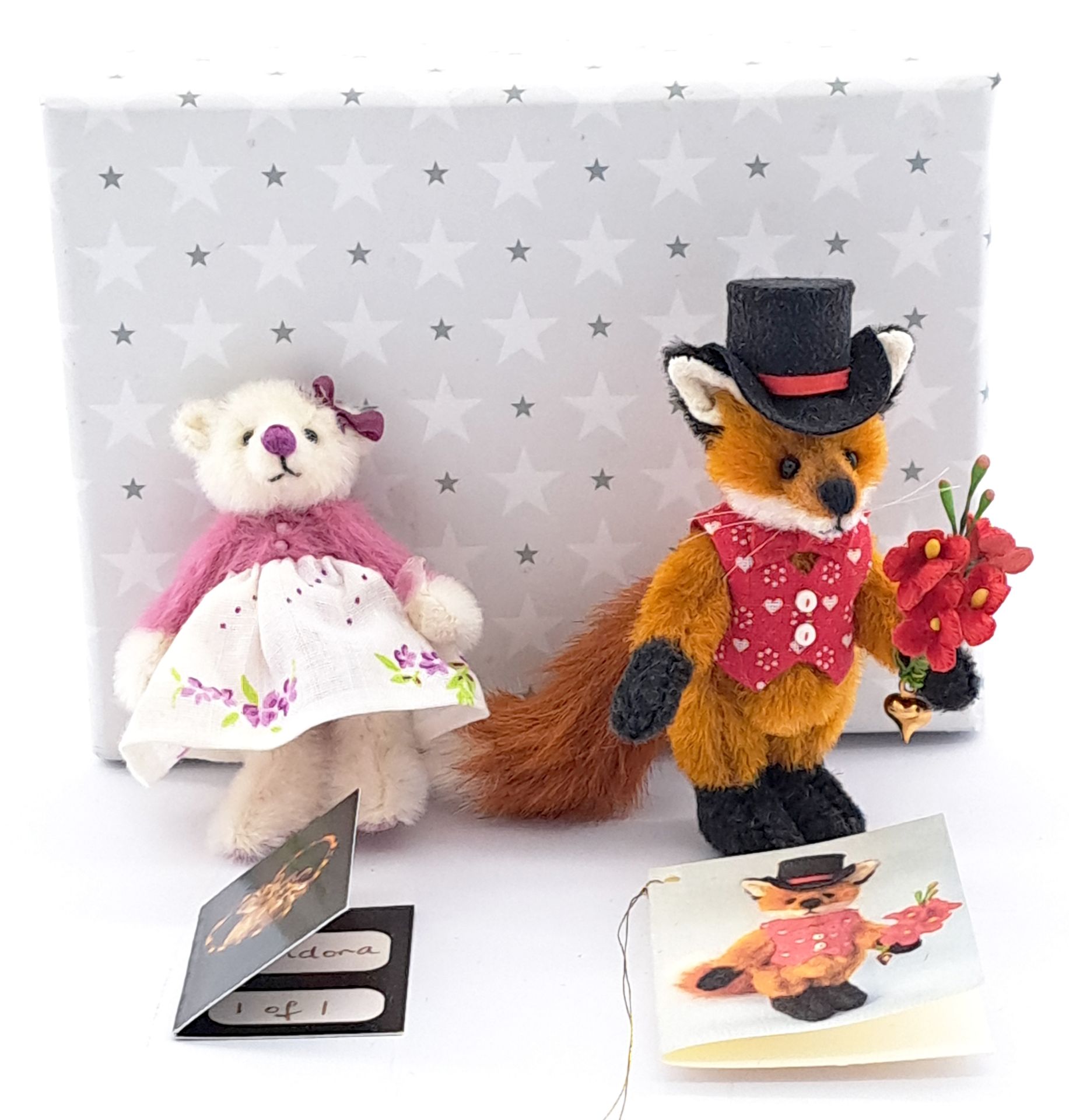 Pair of artist designed miniatures, including Louise Peers and Kay's Bears