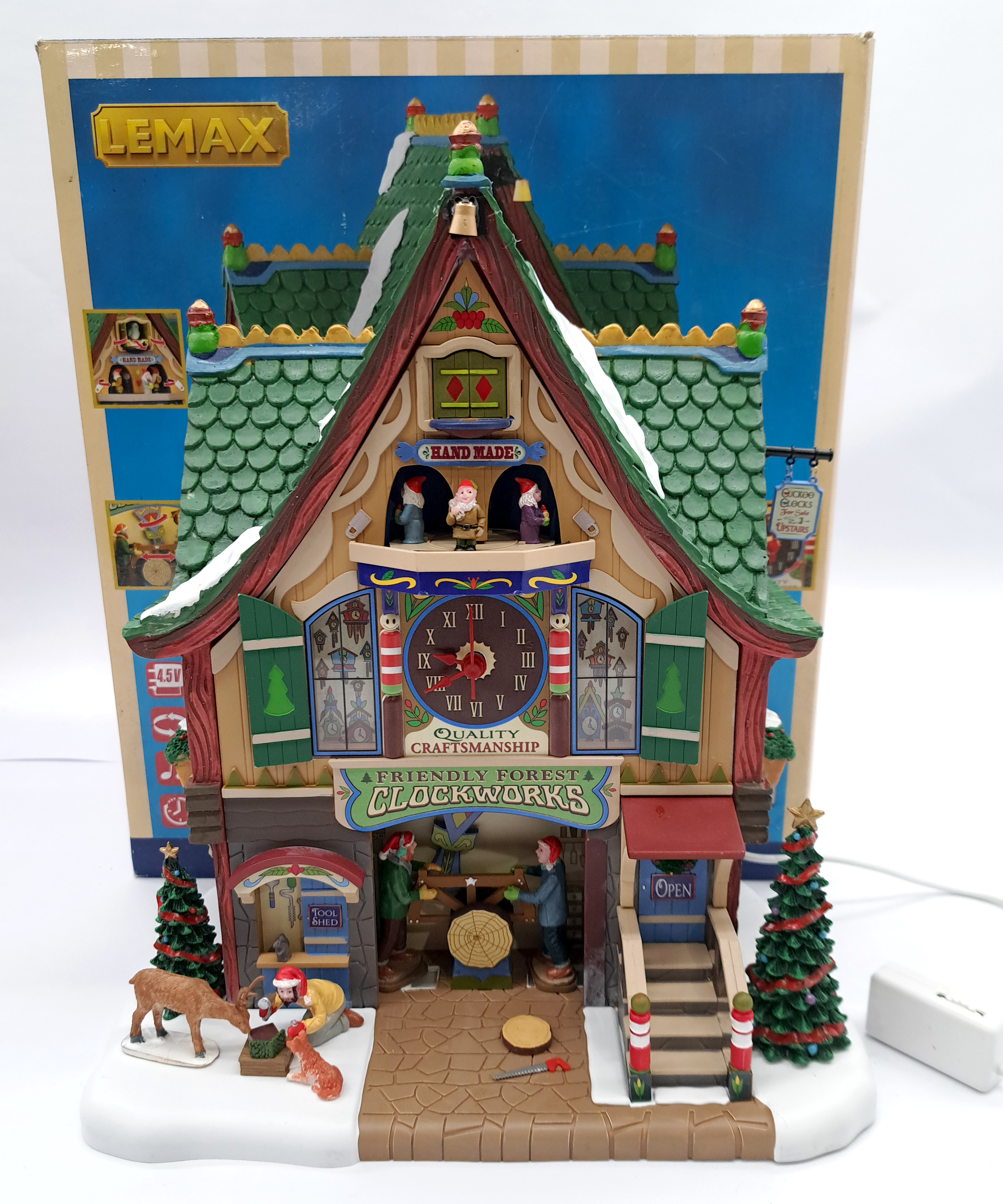 Lemax Christmas Village pair of porcelain lighted buildings / items - Image 3 of 3