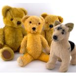 Vintage teddy bear group including Merrythought and Chad Valley