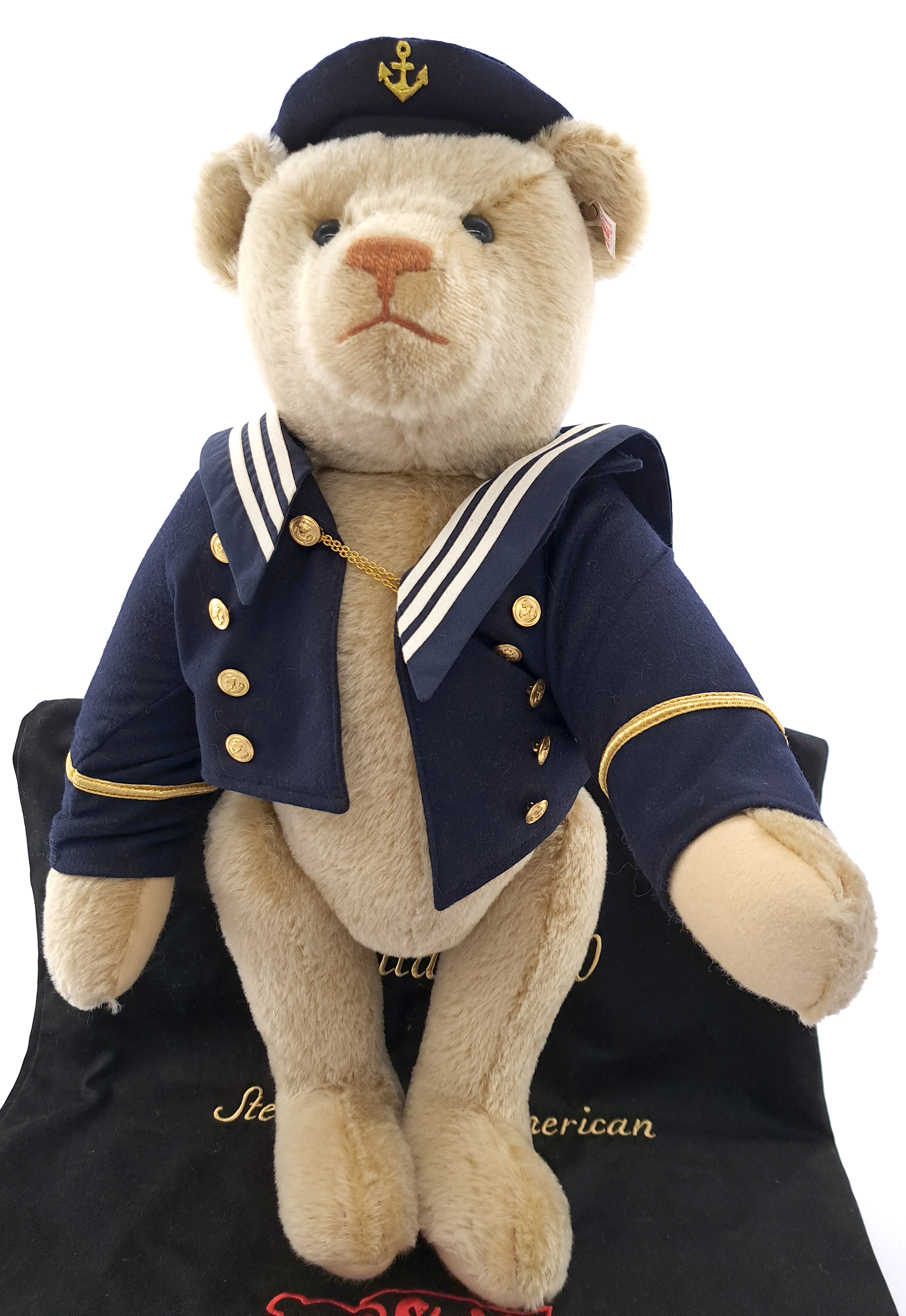 Steiff Teddy Bear Kapitan 1910, white tag 667954