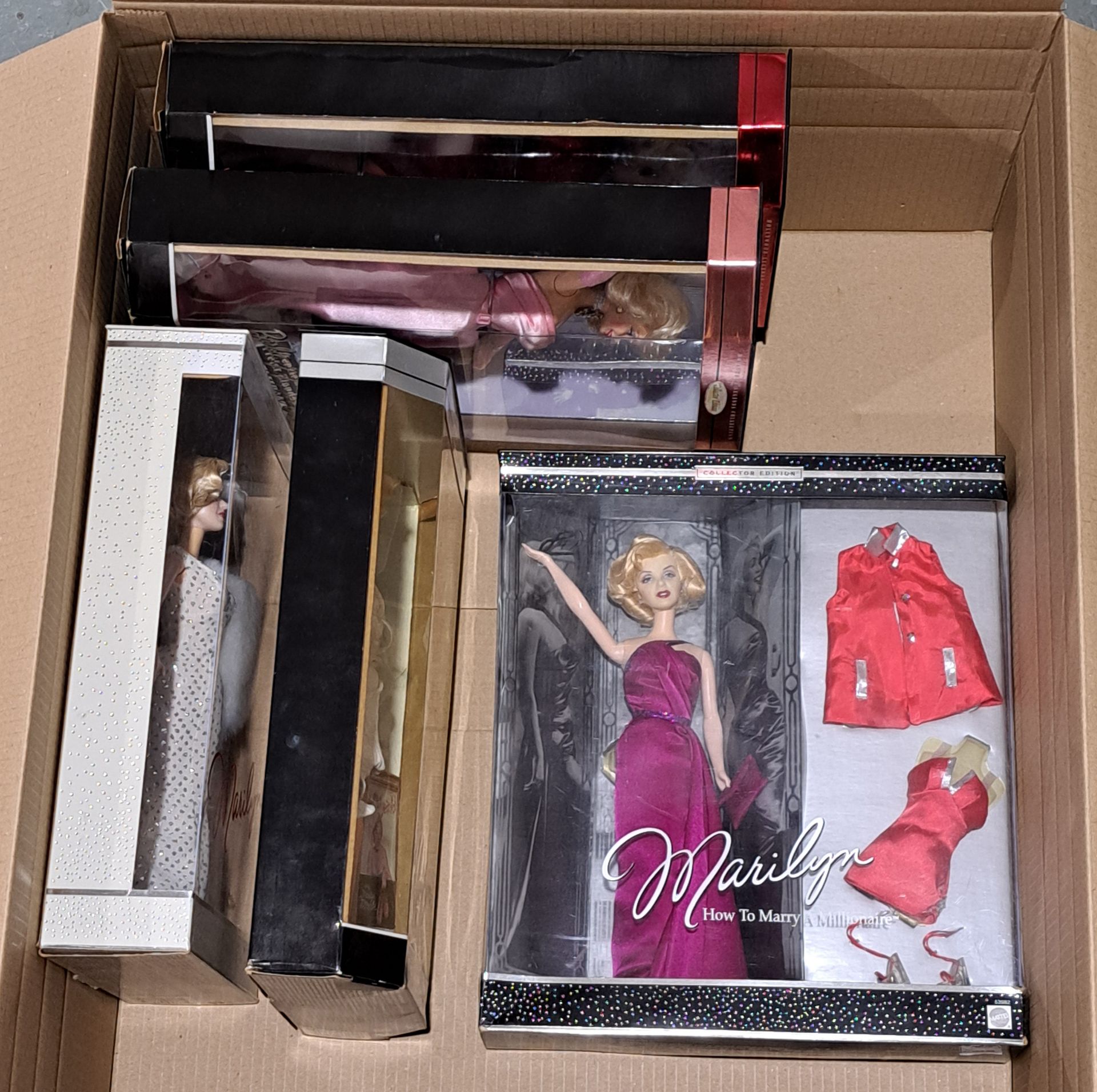 Mattel collection of Marilyn Monroe dolls