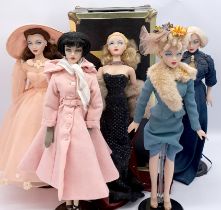 Collection of Gene and Madra dolls, plus outfits
