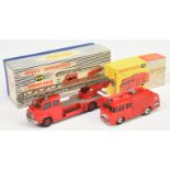 Dinky Toys 276 Airport Tender - red body, grey nozzle, amber roof light, spun hubs and 956 turnta...